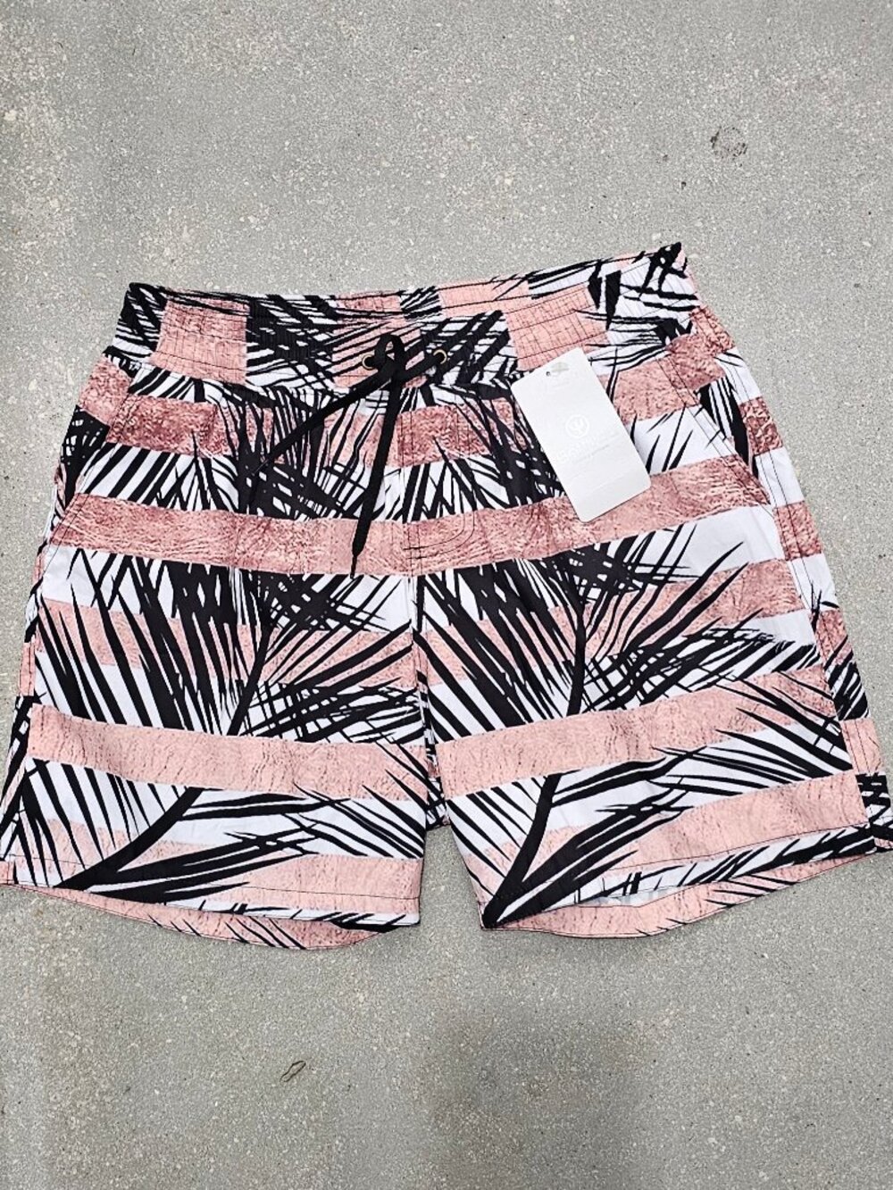 BATTYSTA PINK PALMS SWIMMING SHORTS